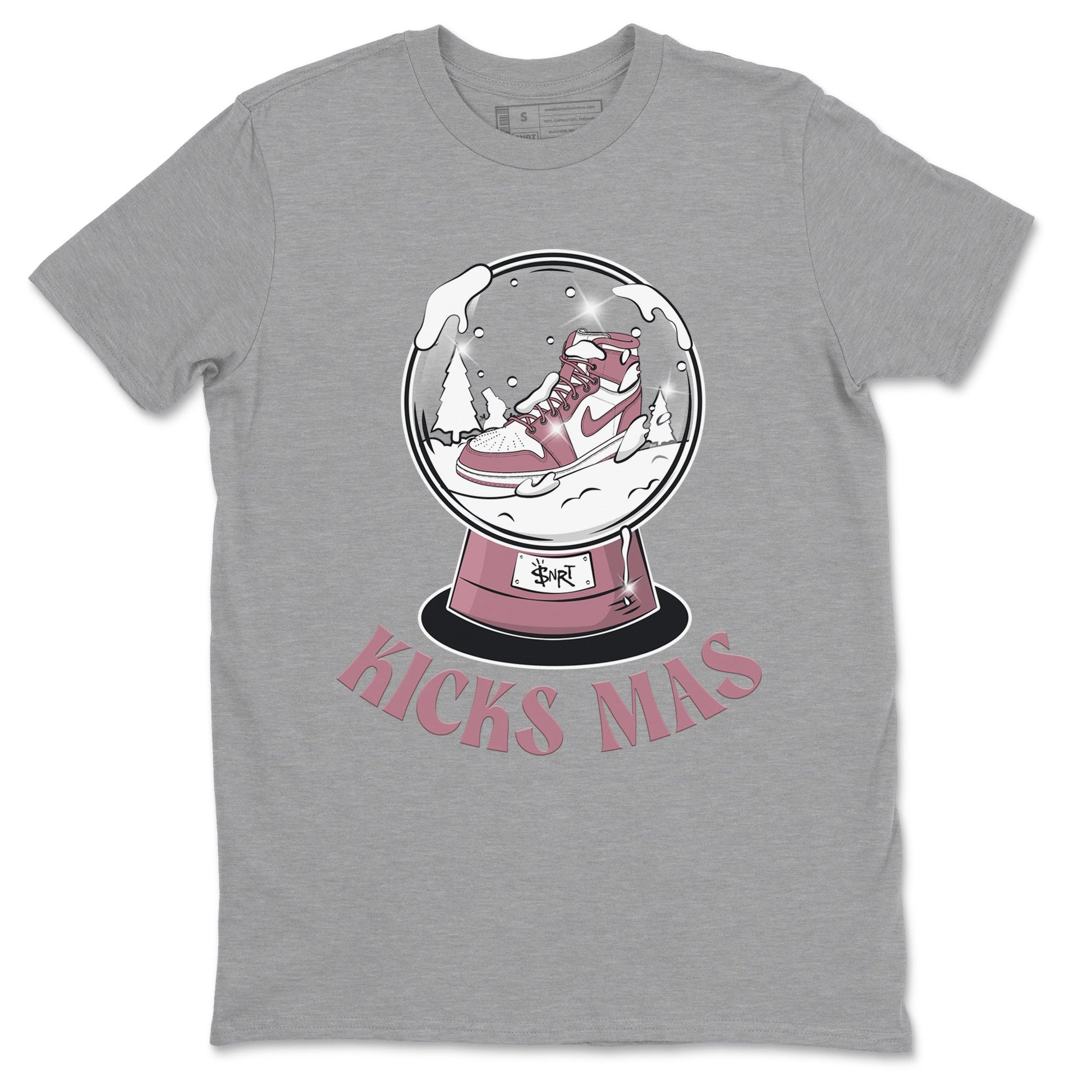 Air Jordan 1 Mauve shirt to match jordans Snow Ball sneaker tees Christmas Outfit AJ1 Mauve SNRT Sneaker Release Tees Unisex Heather Grey 2 T-Shirt