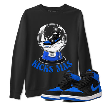 Air Jordan 1 Royal Reimagined shirt to match jordans Snow Ball sneaker tees Christmas Outfit AJ1 Royal Reimagined SNRT Sneaker Release Tees Unisex Black 1 T-Shirt