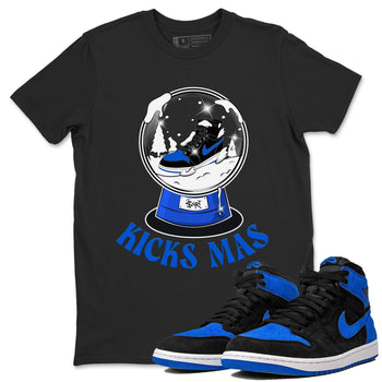 Air Jordan 1 Royal Reimagined shirt to match jordans Snow Ball sneaker tees Christmas Outfit AJ1 Royal Reimagined SNRT Sneaker Release Tees Unisex Black 1 T-Shirt