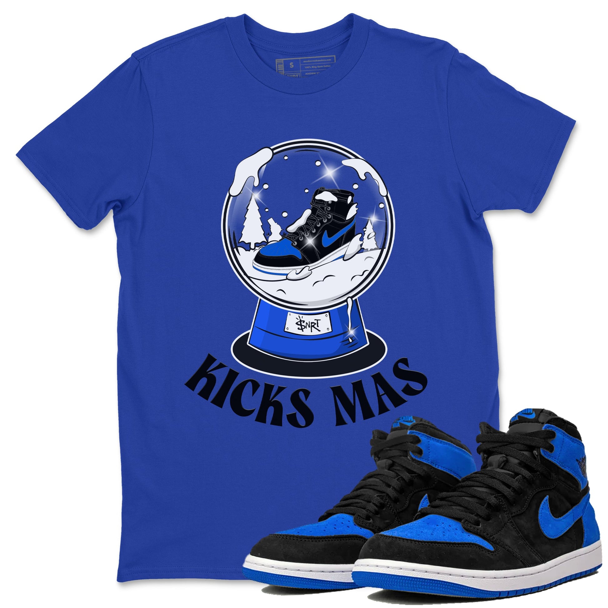 Air Jordan 1 Royal Reimagined shirt to match jordans Snow Ball sneaker tees Christmas Outfit AJ1 Royal Reimagined SNRT Sneaker Release Tees Unisex Royal Blue 1 T-Shirt