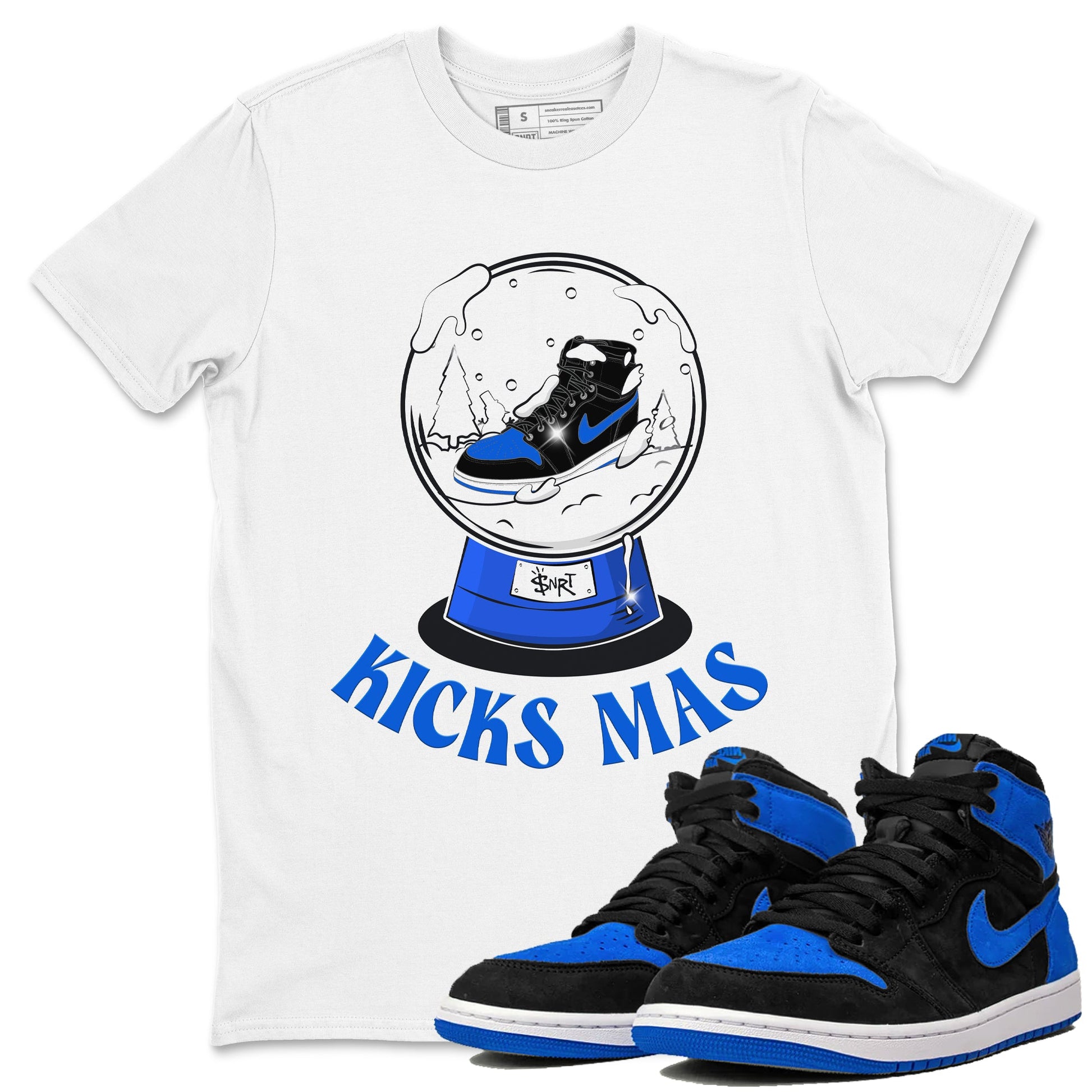 Air Jordan 1 Royal Reimagined shirt to match jordans Snow Ball sneaker tees Christmas Outfit AJ1 Royal Reimagined SNRT Sneaker Release Tees Unisex White 1 T-Shirt