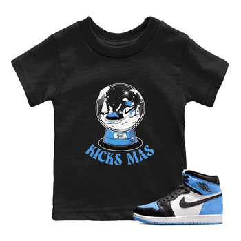 Air Jordan 1 UNC Toe shirt to match jordans Snow Ball sneaker tees Santa Gift AJ1 UNC Toe SNRT Sneaker Release Tees Baby Toddler Black 1 T-Shirt