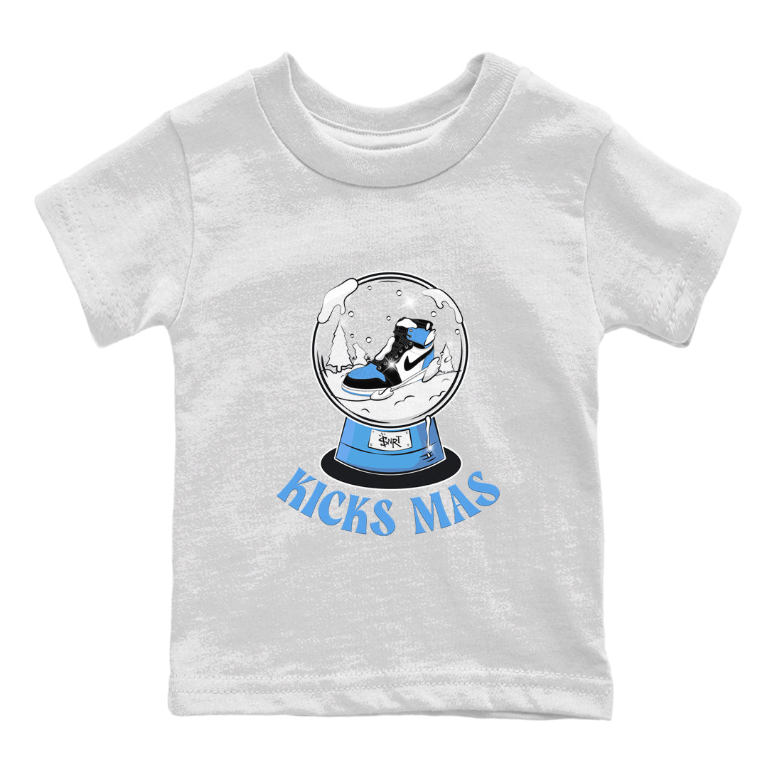 Air Jordan 1 UNC Toe shirt to match jordans Snow Ball sneaker tees Santa Gift AJ1 UNC Toe SNRT Sneaker Release Tees Baby Toddler White 2 T-Shirt