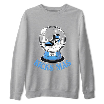 Air Jordan 1 UNC Toe shirt to match jordans Snow Ball sneaker tees Santa Gift AJ1 UNC Toe SNRT Sneaker Release Tees Unisex Heather Grey 2 T-Shirt
