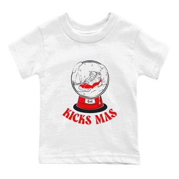 Air Jordan 11 Cherry shirt to match jordans Snow Ball sneaker tees Christmas Outfit AJ11 Cherry SNRT Sneaker Release Tees Baby Toddler White 2 T-Shirt
