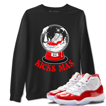 Air Jordan 11 Cherry shirt to match jordans Snow Ball sneaker tees Christmas Outfit AJ11 Cherry SNRT Sneaker Release Tees Unisex Black 1 T-Shirt