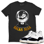 Air Jordan 11 Gratitude shirt to match jordans Snow Ball sneaker tees Christmas Outfit AJ11 Gratitude SNRT Sneaker Release Tees Unisex Black 1 T-Shirt