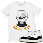 Air Jordan 11 Gratitude shirt to match jordans Snow Ball sneaker tees Christmas Outfit AJ11 Gratitude SNRT Sneaker Release Tees Unisex White 1 T-Shirt