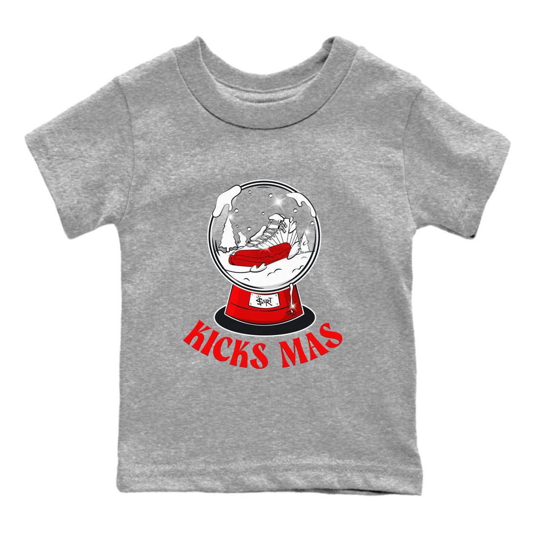 Air Jordan 12 Cherry shirt to match jordans Snow Ball sneaker tees Christmas Gift AJ12 Cherry SNRT Sneaker Release Tees Baby Toddler Heather Grey 2 T-Shirt
