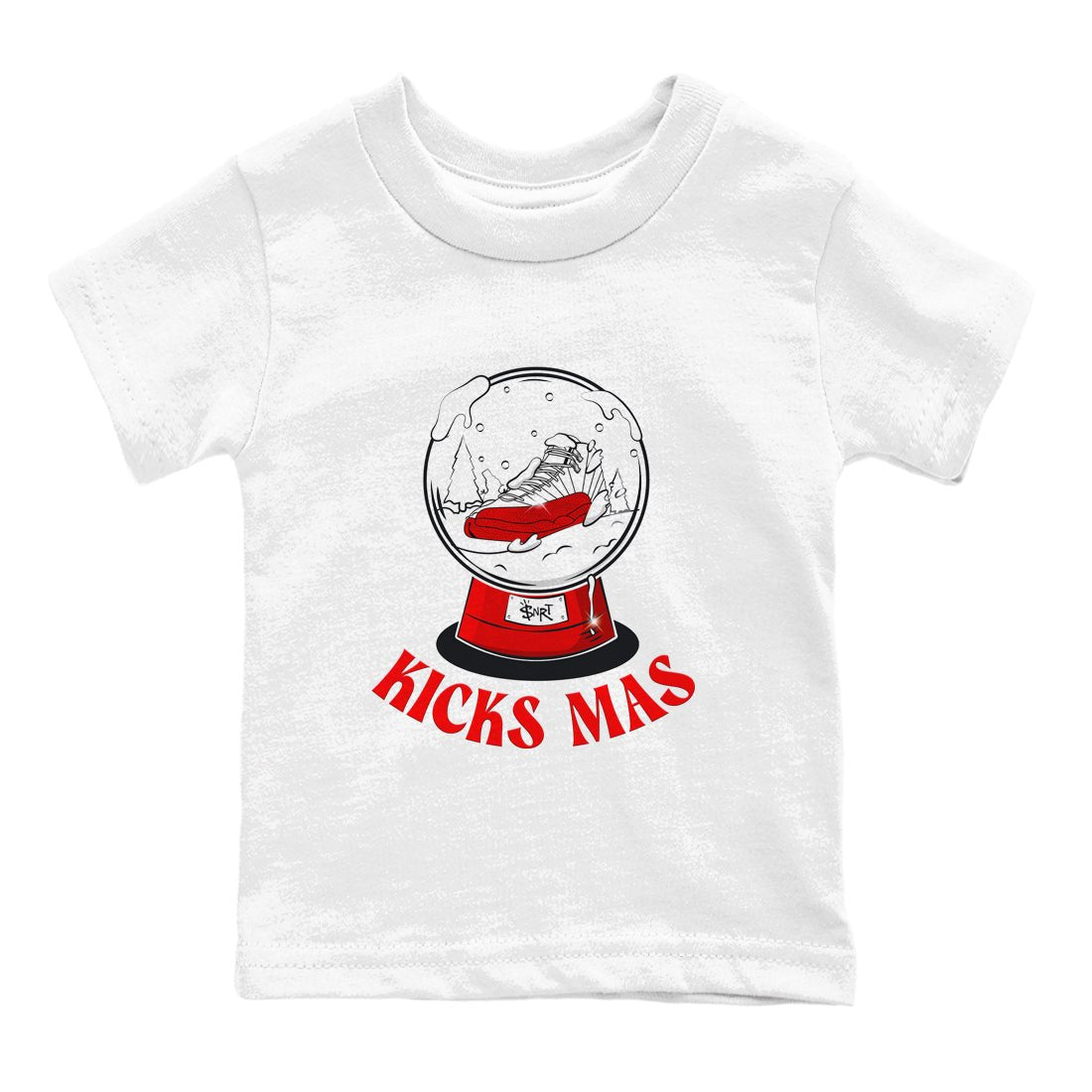 Air Jordan 12 Cherry shirt to match jordans Snow Ball sneaker tees Christmas Gift AJ12 Cherry SNRT Sneaker Release Tees Baby Toddler White 2 T-Shirt