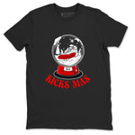 Air Jordan 12 Cherry shirt to match jordans Snow Ball sneaker tees Christmas Gift AJ12 Cherry SNRT Sneaker Release Tees Unisex Black 2 T-Shirt