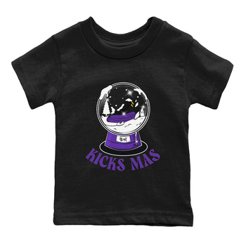Air Jordan 12 Field Purple shirt to match jordans Snow Ball sneaker tees Christmas Outfit AJ12 Field Purple SNRT Sneaker Release Tees Baby Toddler Black 2 T-Shirt