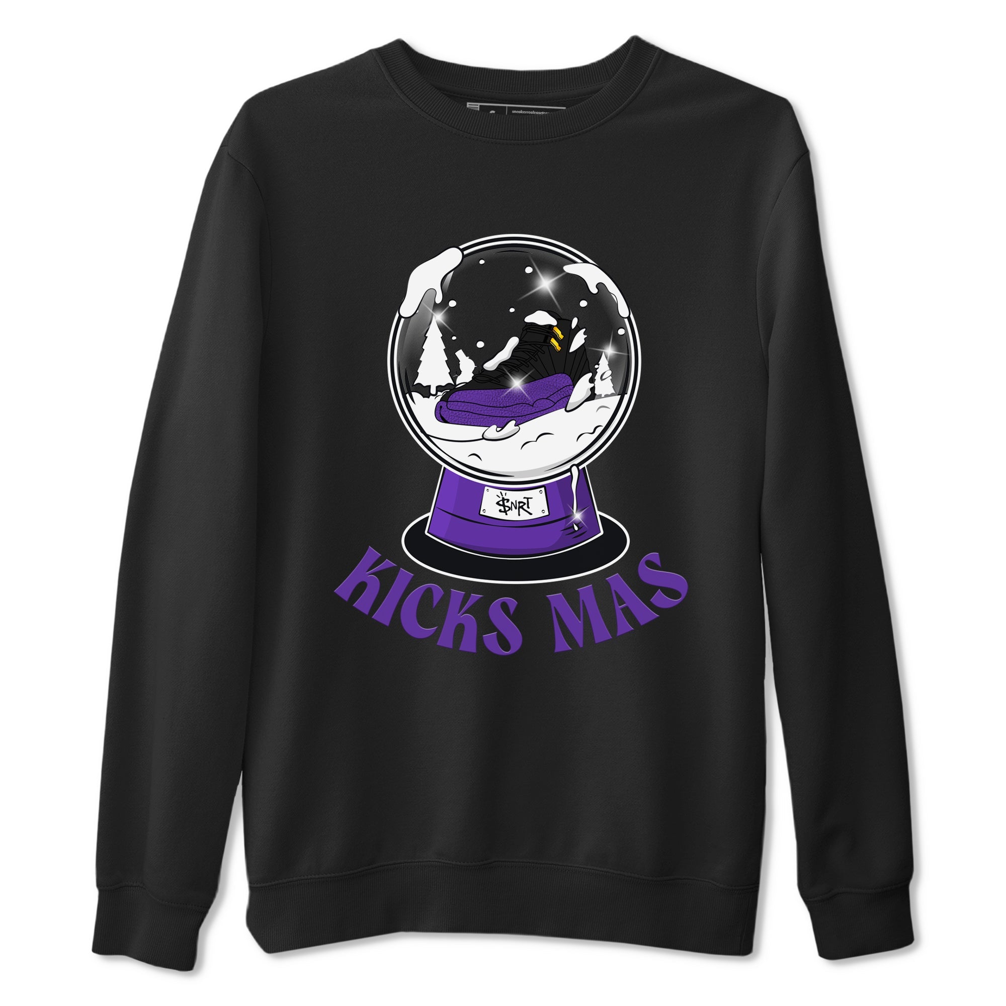 Air Jordan 12 Field Purple shirt to match jordans Snow Ball sneaker tees Christmas Outfit AJ12 Field Purple SNRT Sneaker Release Tees Unisex Black 2 T-Shirt