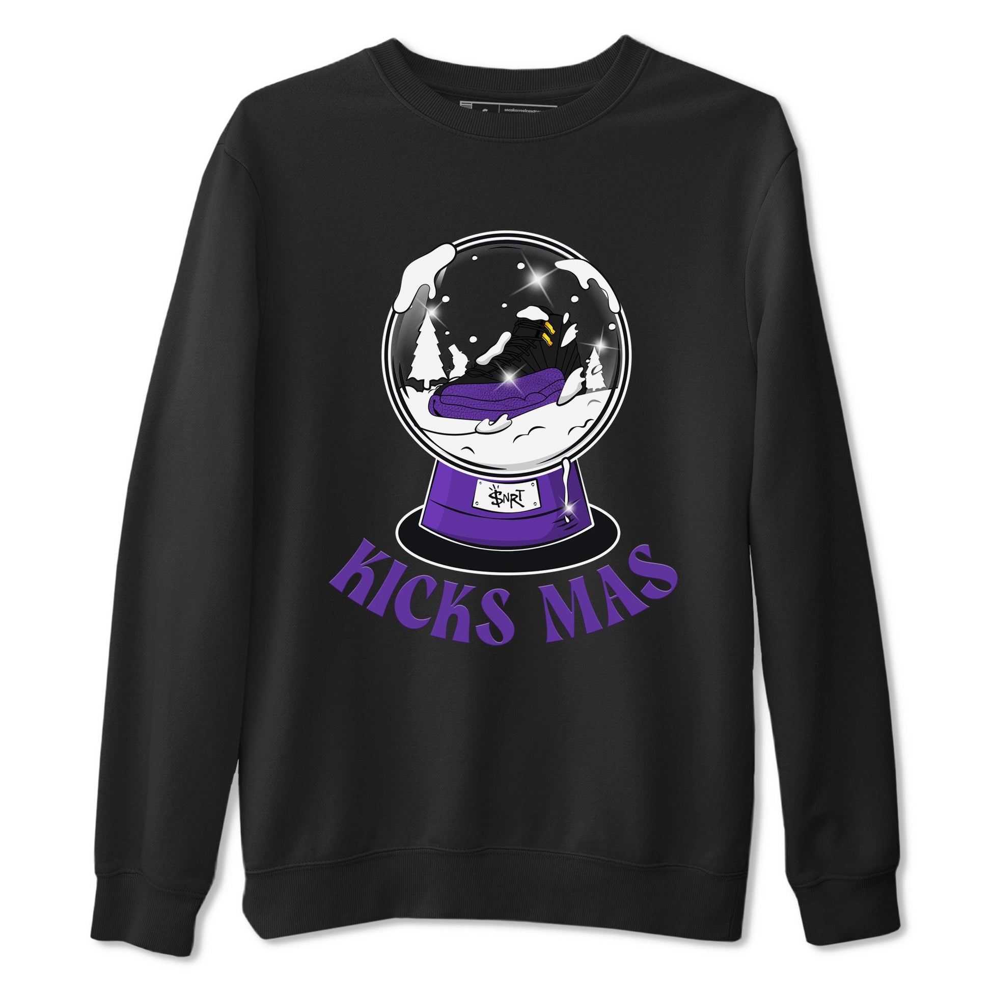 Air Jordan 12 Field Purple shirt to match jordans Snow Ball sneaker tees Christmas Outfit AJ12 Field Purple SNRT Sneaker Release Tees Unisex Black 2 T-Shirt