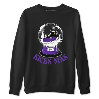 Air Jordan 12 Field Purple shirt to match jordans Snow Ball sneaker tees Christmas Outfit AJ12 Field Purple SNRT Sneaker Release Tees Unisex Black 2 T-Shirt