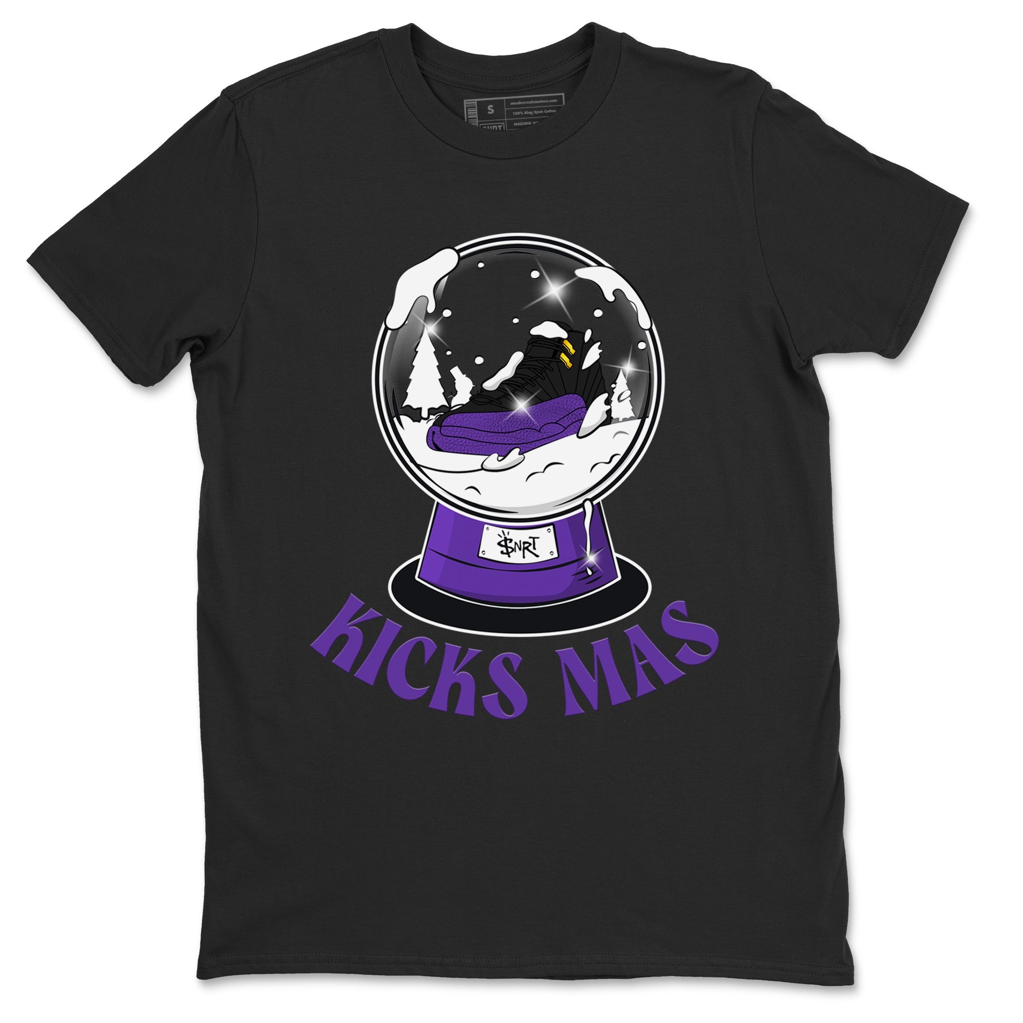Air Jordan 12 Field Purple shirt to match jordans Snow Ball sneaker tees Christmas Outfit AJ12 Field Purple SNRT Sneaker Release Tees Unisex Black 2 T-Shirt