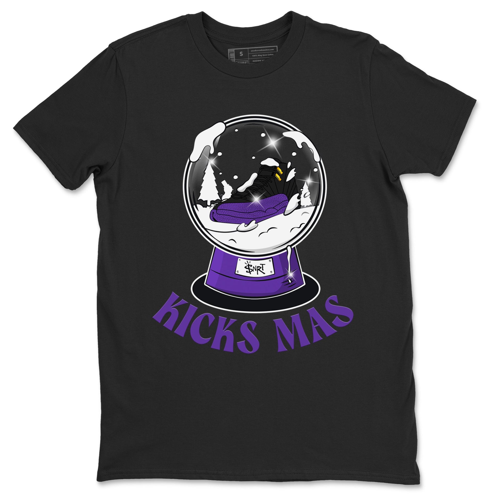 Air Jordan 12 Field Purple shirt to match jordans Snow Ball sneaker tees Christmas Outfit AJ12 Field Purple SNRT Sneaker Release Tees Unisex Black 2 T-Shirt