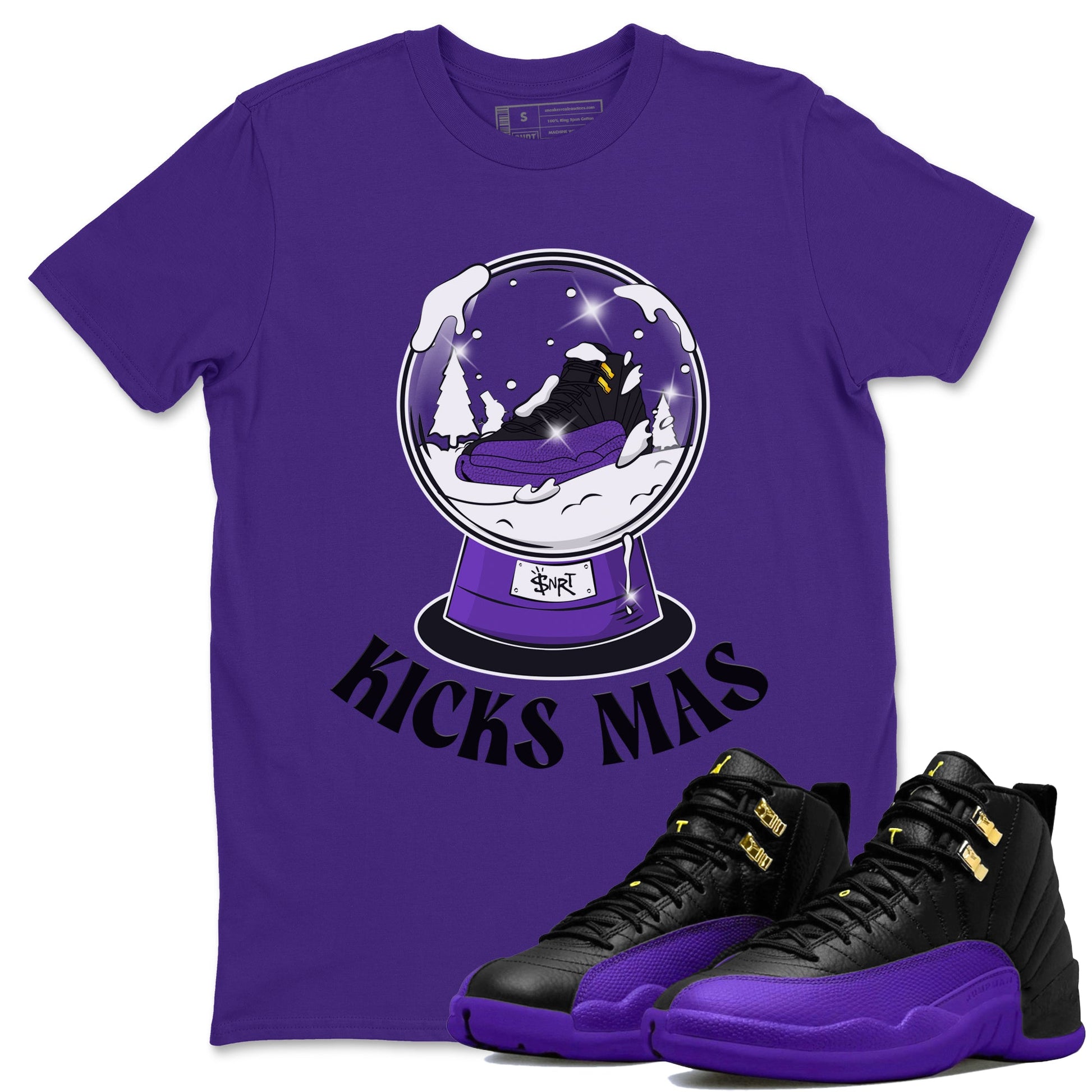 Air Jordan 12 Field Purple shirt to match jordans Snow Ball sneaker tees Christmas Outfit AJ12 Field Purple SNRT Sneaker Release Tees Unisex Purple 1 T-Shirt