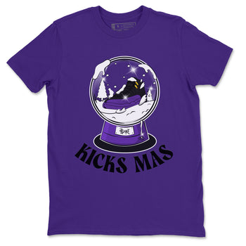 Air Jordan 12 Field Purple shirt to match jordans Snow Ball sneaker tees Christmas Outfit AJ12 Field Purple SNRT Sneaker Release Tees Unisex Purple 2 T-Shirt
