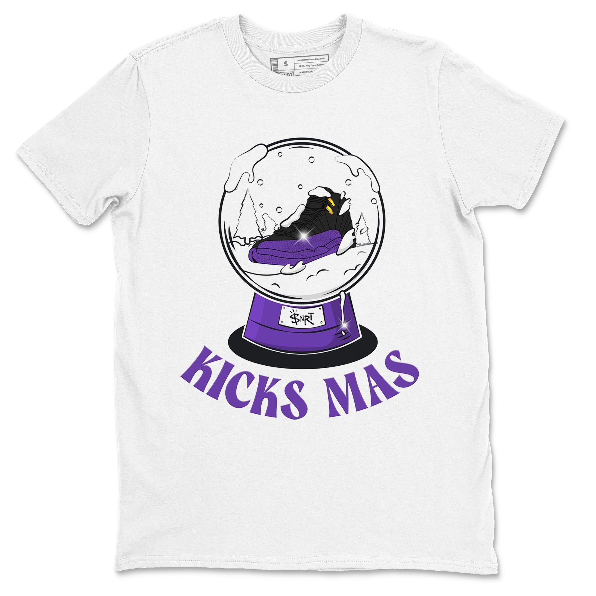 Air Jordan 12 Field Purple shirt to match jordans Snow Ball sneaker tees Christmas Outfit AJ12 Field Purple SNRT Sneaker Release Tees Unisex White 2 T-Shirt