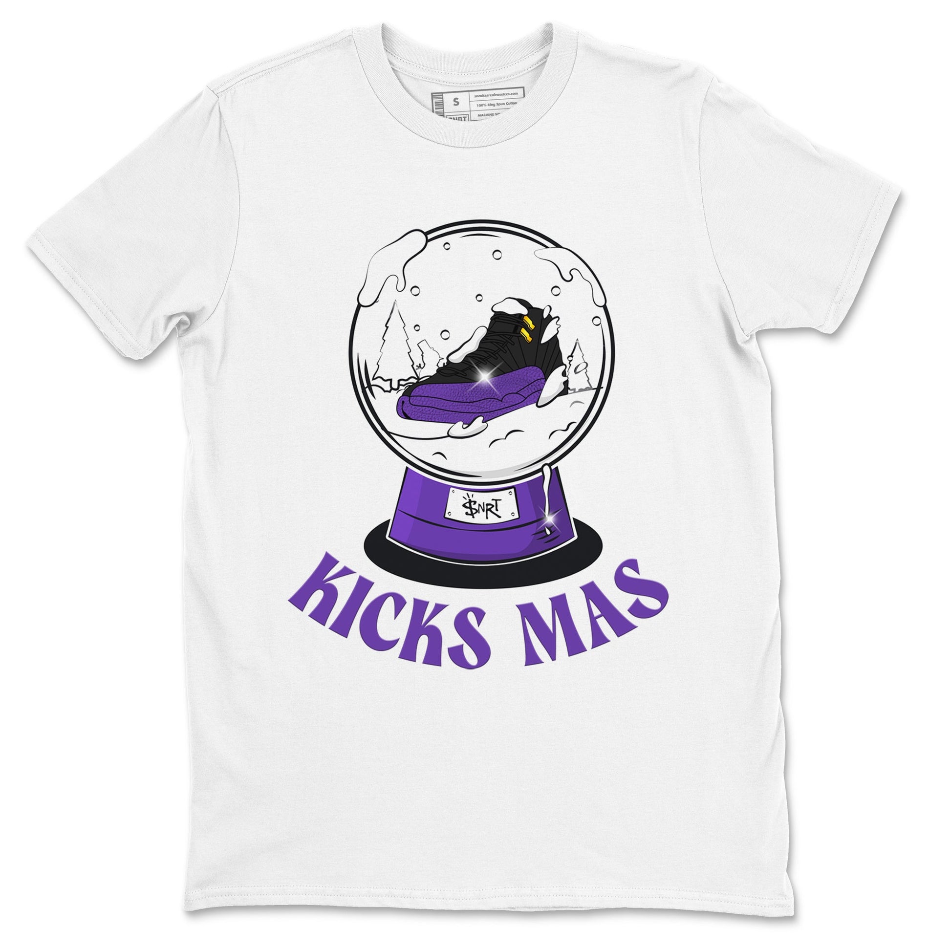 Air Jordan 12 Field Purple shirt to match jordans Snow Ball sneaker tees Christmas Outfit AJ12 Field Purple SNRT Sneaker Release Tees Unisex White 2 T-Shirt
