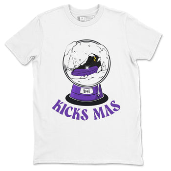 Air Jordan 12 Field Purple shirt to match jordans Snow Ball sneaker tees Christmas Outfit AJ12 Field Purple SNRT Sneaker Release Tees Unisex White 2 T-Shirt