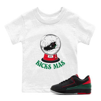 2s Christmas X-mas gift shirt to match jordans Snow Ball sneaker tees Air Jordan 2 Christmas SNRT Sneaker Release Tees Baby Toddler White 1 T-Shirt