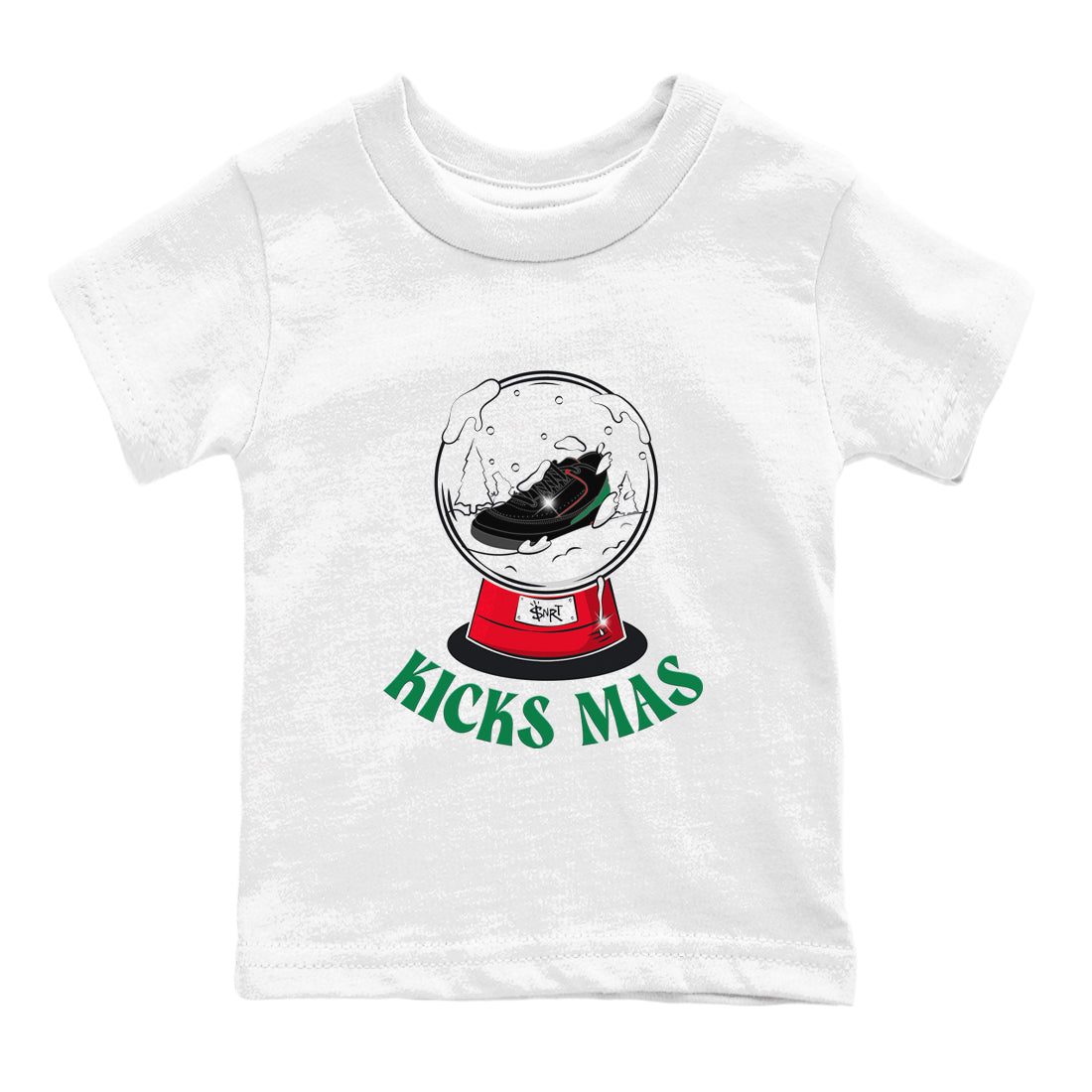 2s Christmas X-mas gift shirt to match jordans Snow Ball sneaker tees Air Jordan 2 Christmas SNRT Sneaker Release Tees Baby Toddler White 2 T-Shirt