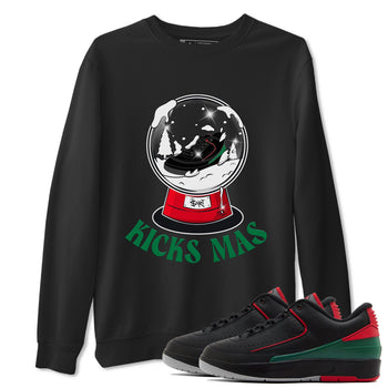 2s Christmas X-mas gift shirt to match jordans Snow Ball sneaker tees Air Jordan 2 Christmas SNRT Sneaker Release Tees Unisex Black 1 T-Shirt