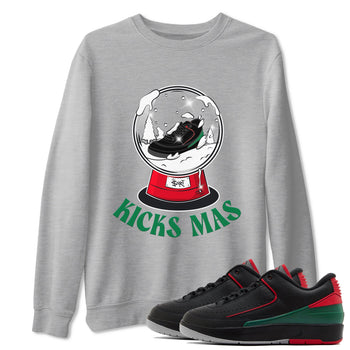 2s Christmas X-mas gift shirt to match jordans Snow Ball sneaker tees Air Jordan 2 Christmas SNRT Sneaker Release Tees Unisex Heather Grey 1 T-Shirt