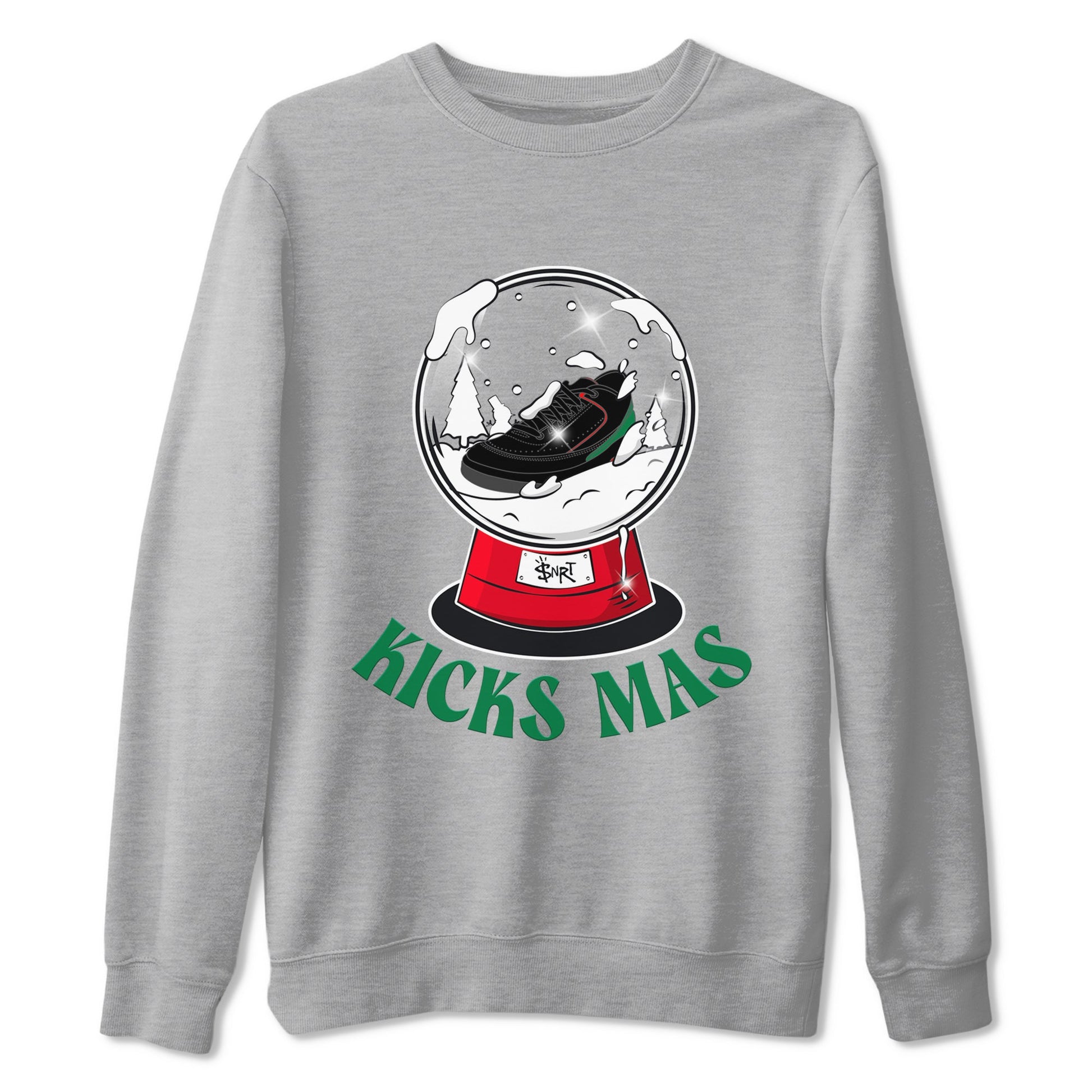 2s Christmas X-mas gift shirt to match jordans Snow Ball sneaker tees Air Jordan 2 Christmas SNRT Sneaker Release Tees Unisex Heather Grey 2 T-Shirt