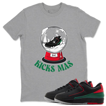 2s Christmas X-mas gift shirt to match jordans Snow Ball sneaker tees Air Jordan 2 Christmas SNRT Sneaker Release Tees Unisex Heather Grey 1 T-Shirt