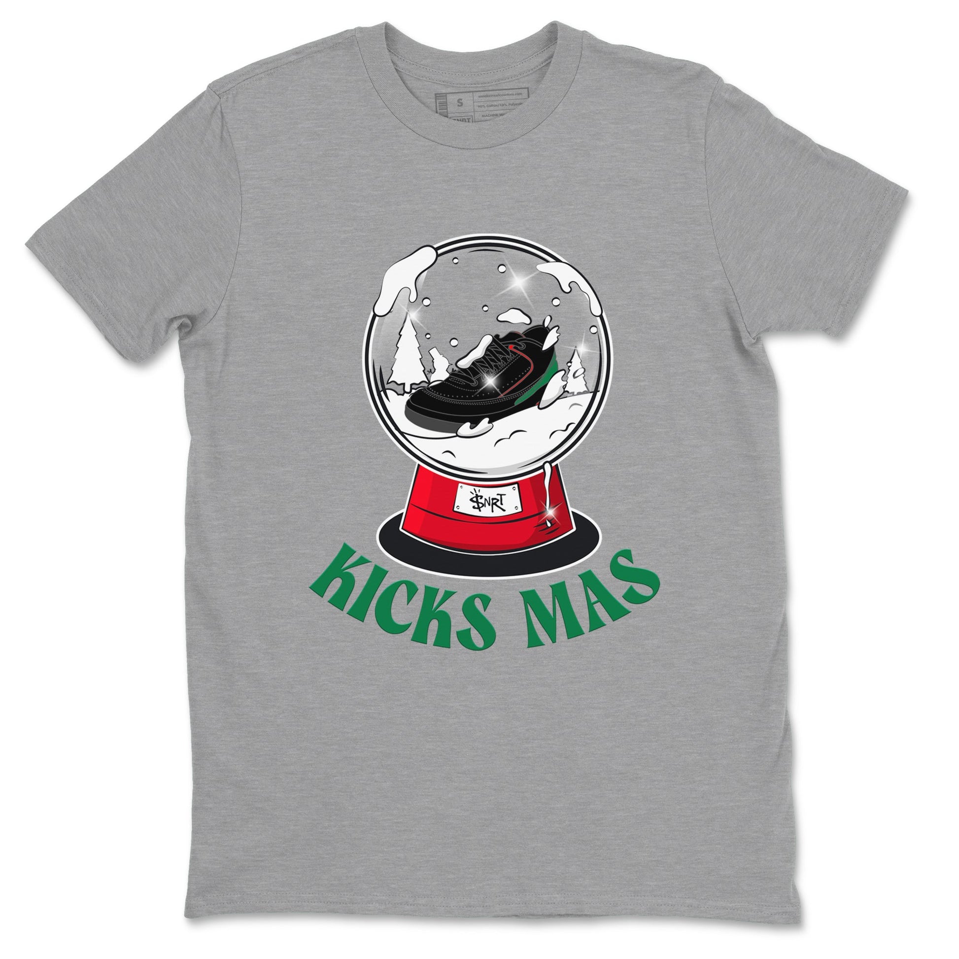 2s Christmas X-mas gift shirt to match jordans Snow Ball sneaker tees Air Jordan 2 Christmas SNRT Sneaker Release Tees Unisex Heather Grey 2 T-Shirt