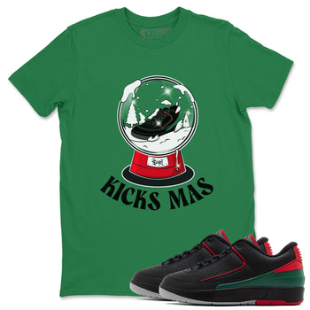 2s Christmas X-mas gift shirt to match jordans Snow Ball sneaker tees Air Jordan 2 Christmas SNRT Sneaker Release Tees Unisex Kelly Green 1 T-Shirt
