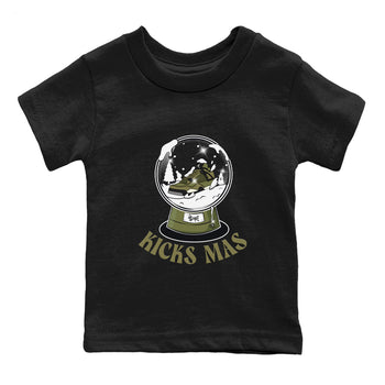 Air Jordan 4 Medium Olive shirt to match jordans Snow Ball sneaker tees Christmas Gift AJ4 Medium Olive SNRT Sneaker Release Tees Baby Toddler Black 2 T-Shirt