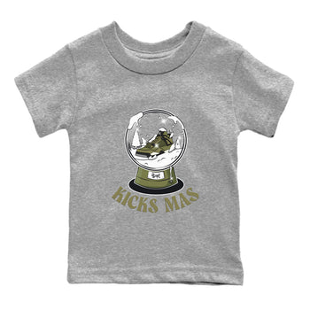 Air Jordan 4 Medium Olive shirt to match jordans Snow Ball sneaker tees Christmas Gift AJ4 Medium Olive SNRT Sneaker Release Tees Baby Toddler Heather Grey 2 T-Shirt