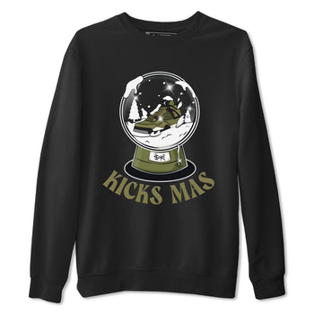 Air Jordan 4 Medium Olive shirt to match jordans Snow Ball sneaker tees Christmas Gift AJ4 Medium Olive SNRT Sneaker Release Tees Unisex Black 2 T-Shirt