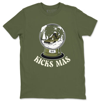 Air Jordan 4 Medium Olive shirt to match jordans Snow Ball sneaker tees Christmas Gift AJ4 Medium Olive SNRT Sneaker Release Tees Unisex Military Green 2 T-Shirt