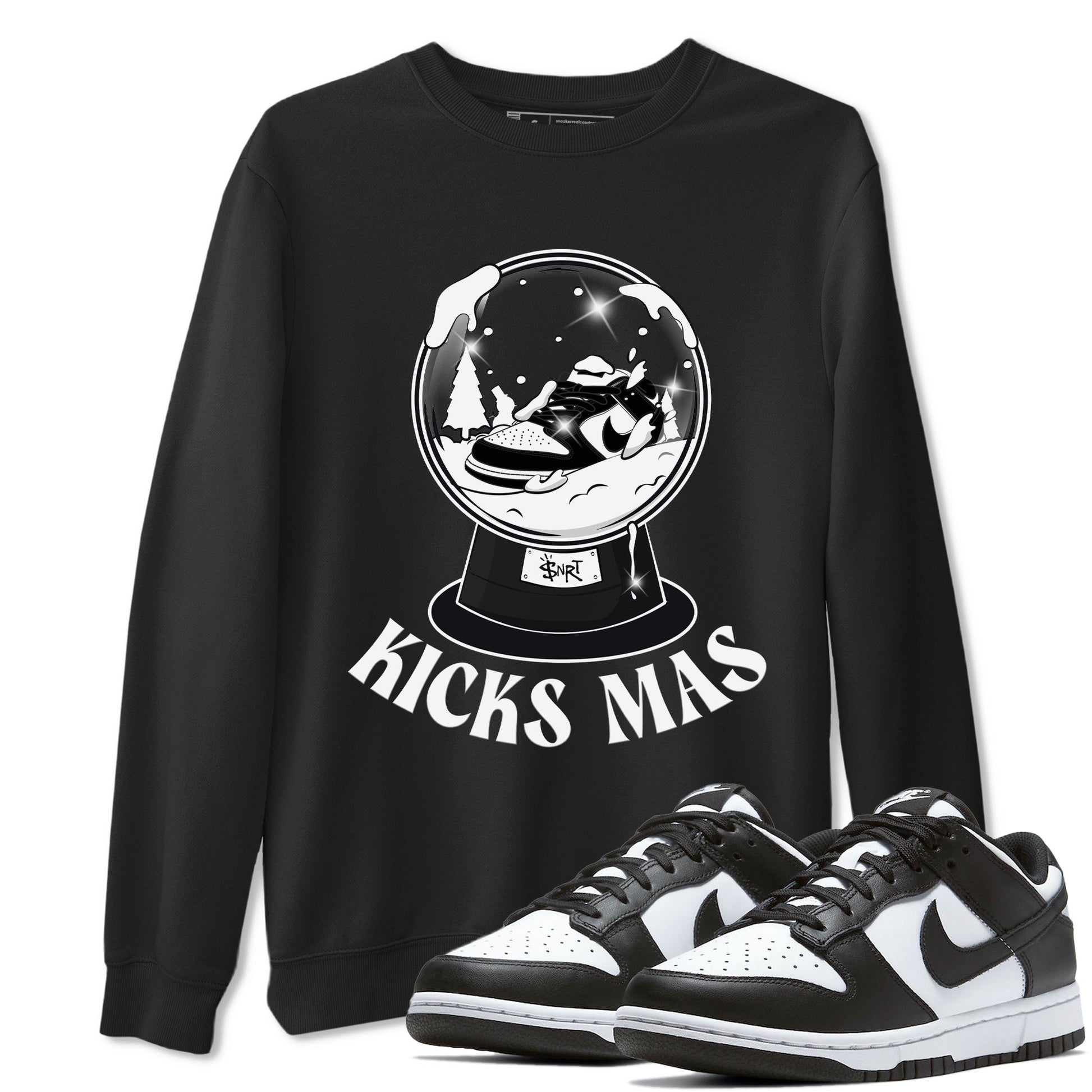 Dunk Panda shirt to match jordans Snow Ball sneaker tees Black and White Dunk Panda  SNRT Sneaker Release Tees Unisex Black 1 T-Shirt