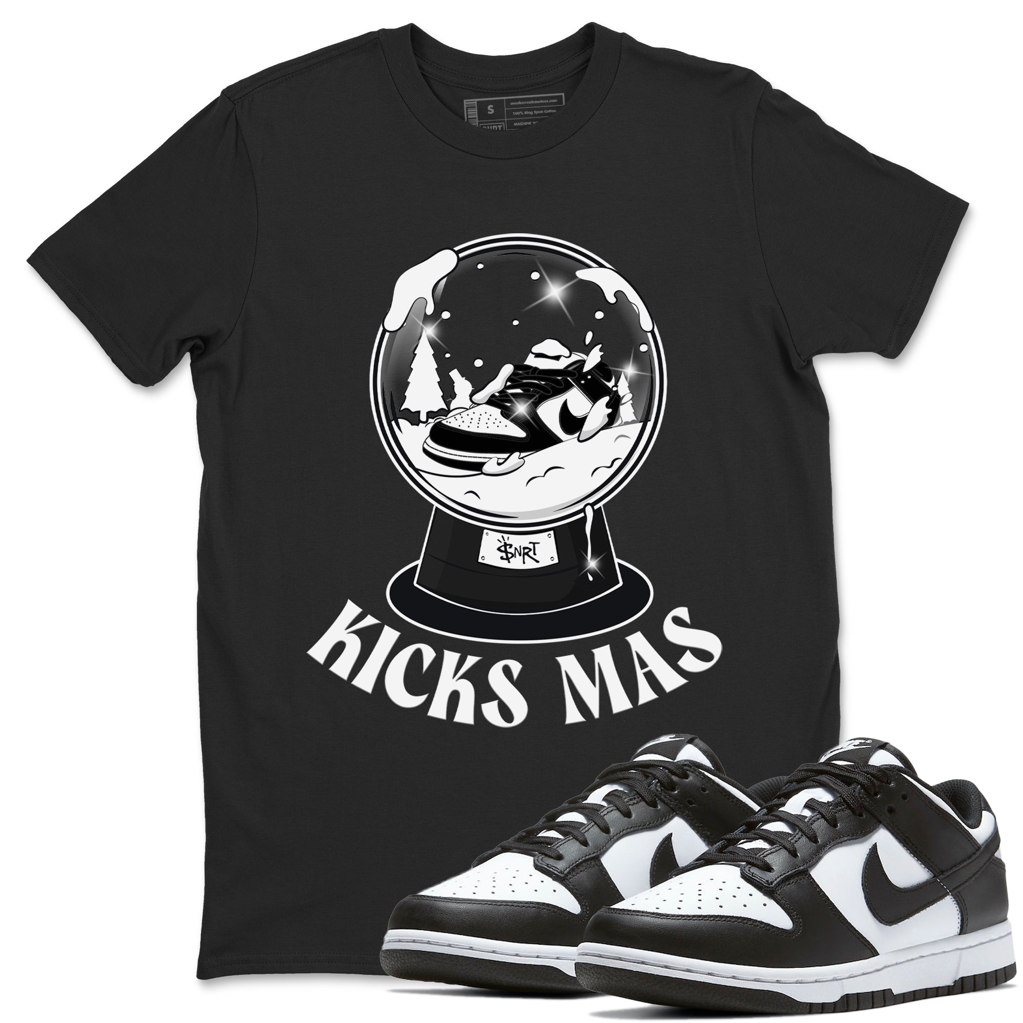 Dunk Panda shirt to match jordans Snow Ball sneaker tees Black and White Dunk Panda  SNRT Sneaker Release Tees Unisex Black 1 T-Shirt