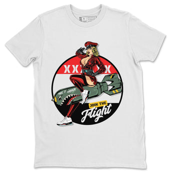 Jordan 5 Fire Red Sneaker Match Tees Pin Up Girl Sneaker Tees Jordan 5 Fire Red Sneaker Release Tees Unisex Shirts