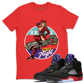 Jordan 5 Top 3 Sneaker Match Tees Pin Up Girl Sneaker Tees Jordan 5 Top 3 Sneaker Release Tees Unisex Shirts