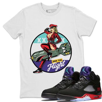 Jordan 5 Top 3 Sneaker Match Tees Pin Up Girl Sneaker Tees Jordan 5 Top 3 Sneaker Release Tees Unisex Shirts