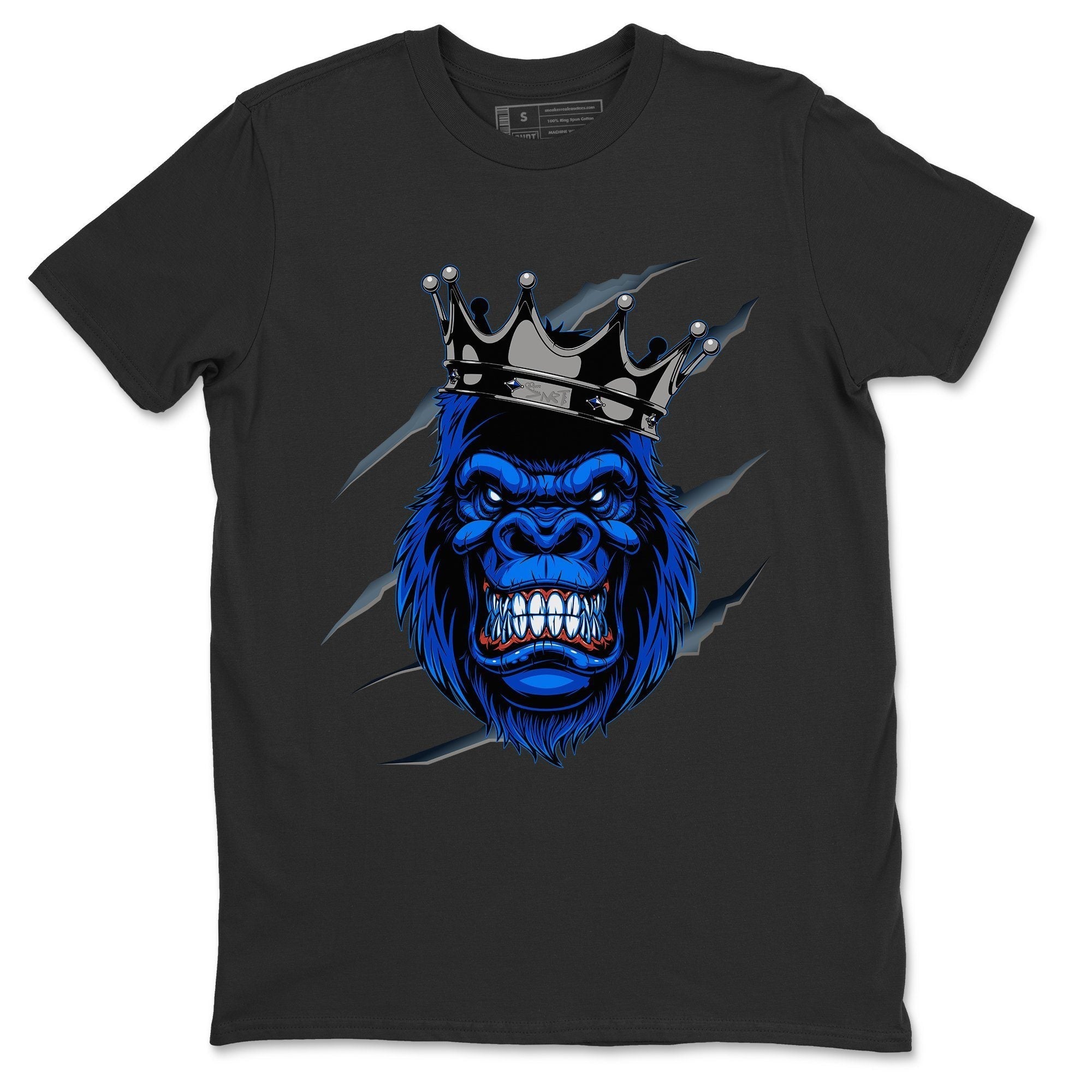 Jordan 1 Royal Black Sneaker Match Tees Ferocious Gorilla Sneaker Tees Jordan 1 Royal Black Sneaker Release Tees Unisex Shirts