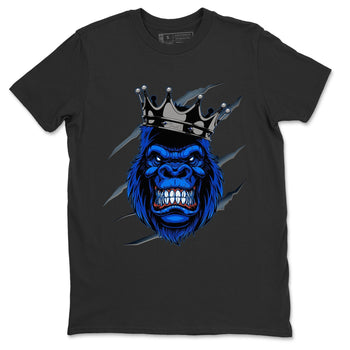 Jordan 1 Royal Black Sneaker Match Tees Ferocious Gorilla Sneaker Tees Jordan 1 Royal Black Sneaker Release Tees Unisex Shirts