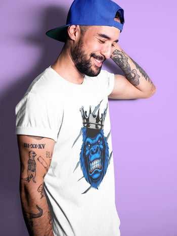 Jordan 1 Royal Black Sneaker Match Tees Ferocious Gorilla Sneaker Tees Jordan 1 Royal Black Sneaker Release Tees Unisex Shirts