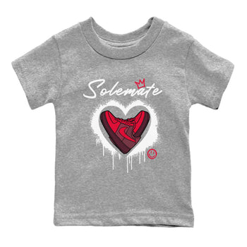 Solemate Valentine's Day sneaker match tees to Air Force 1 Layers Of Love street fashion brand for shirts to match Jordans SNRT Sneaker Tees Air Force 1 Layers Of Love unisex t-shirt Heather Grey 2 youth shirt