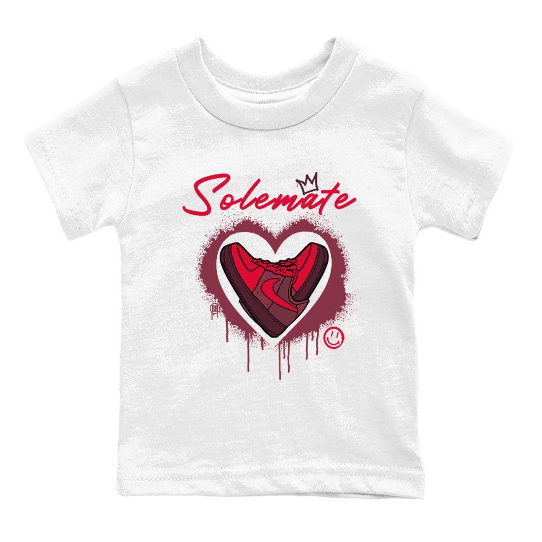 Solemate Valentine's Day sneaker match tees to Air Force 1 Layers Of Love street fashion brand for shirts to match Jordans SNRT Sneaker Tees Air Force 1 Layers Of Love unisex t-shirt White 2 youth shirt