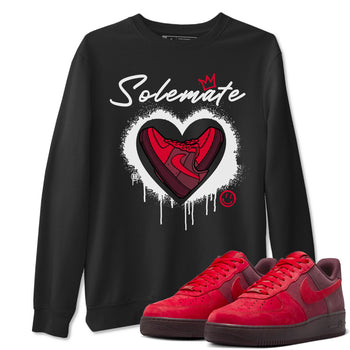Solemate Valentine's Day sneaker match tees to Air Force 1 Layers Of Love street fashion brand for shirts to match Jordans SNRT Sneaker Tees Air Force 1 Layers Of Love unisex t-shirt Black 1 unisex shirt