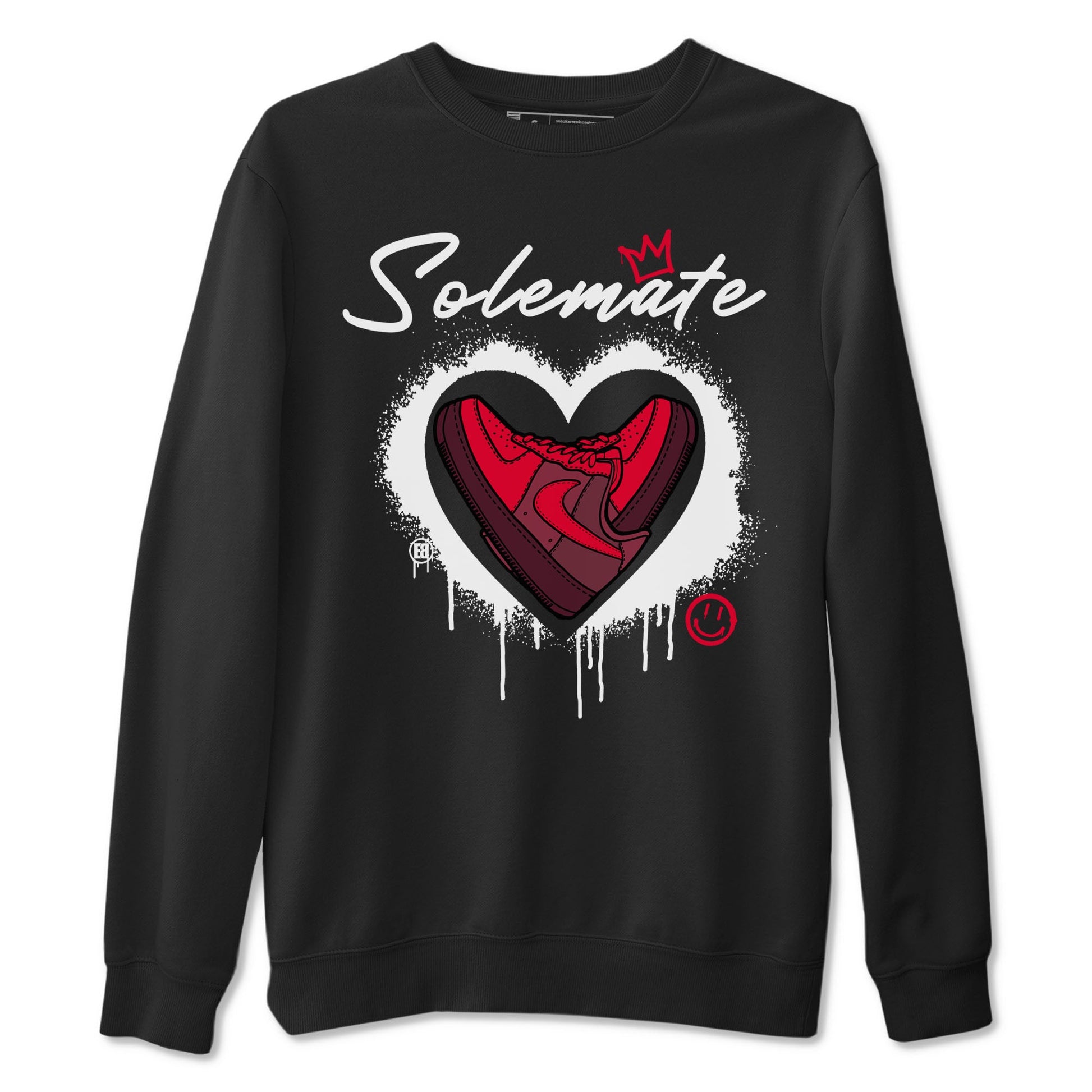 Solemate Valentine's Day sneaker match tees to Air Force 1 Layers Of Love street fashion brand for shirts to match Jordans SNRT Sneaker Tees Air Force 1 Layers Of Love unisex t-shirt Black 2 unisex shirt